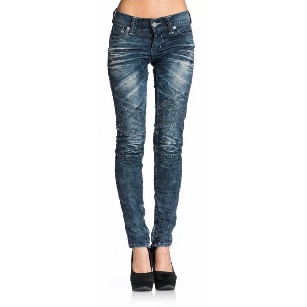 AFFLICTION Women's Denim Jeans RAQUEL AMBER DAVIS - Picture 2 of 9